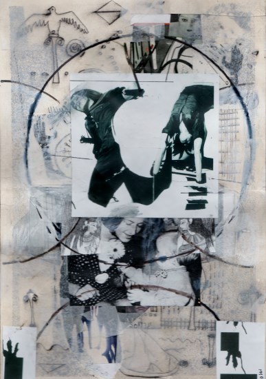 Mischtechnik auf Papier