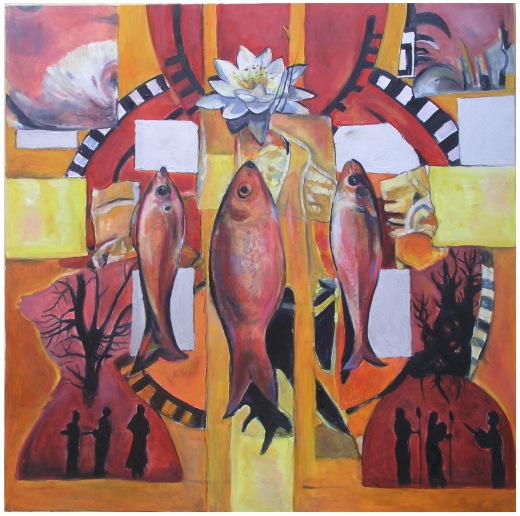 Öl auf Leinwand / H 100cm x B 100cm / 2011