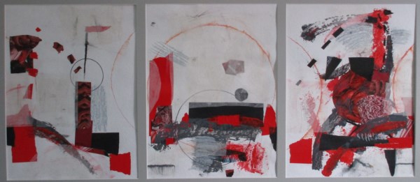 Mischtechnik auf Japanpapier / 2013